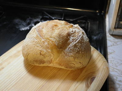 Golden crusted bread loaf