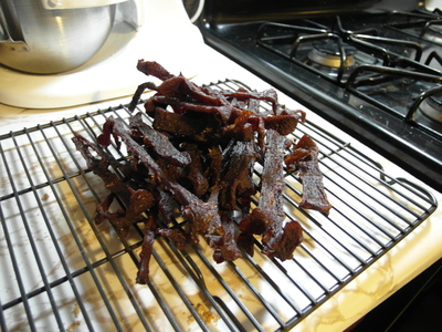 Air dry and cool jerky