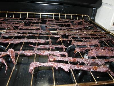 Finished beef jerky