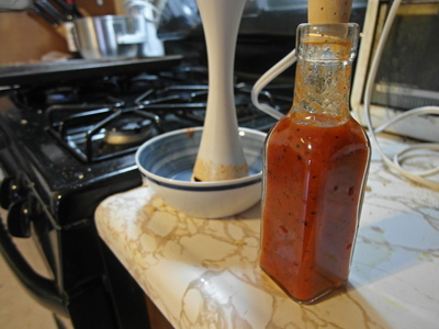 Bottle hot sauce