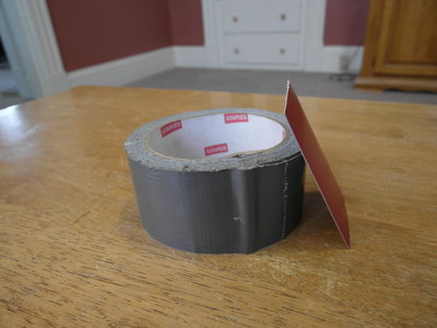 Duct tape and cardboard